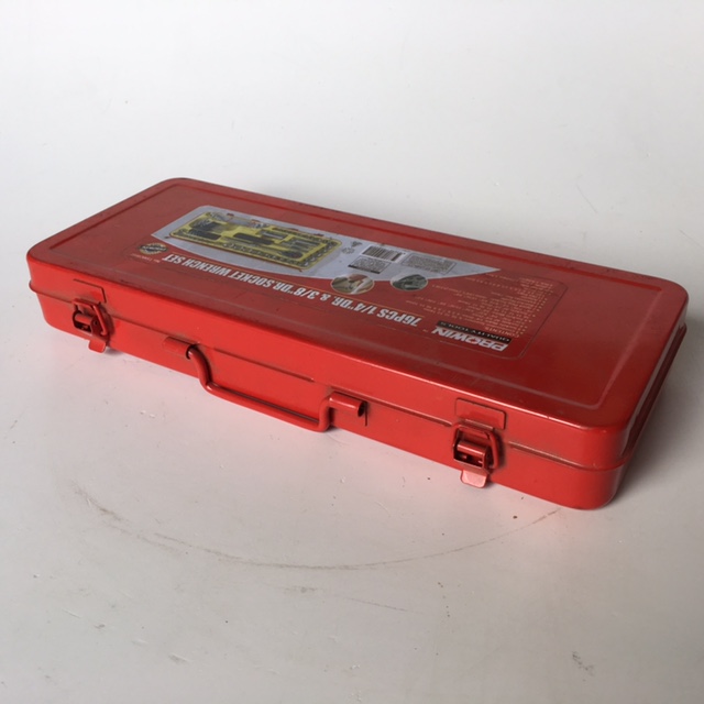 TOOL BOX, Small Red Socket Case